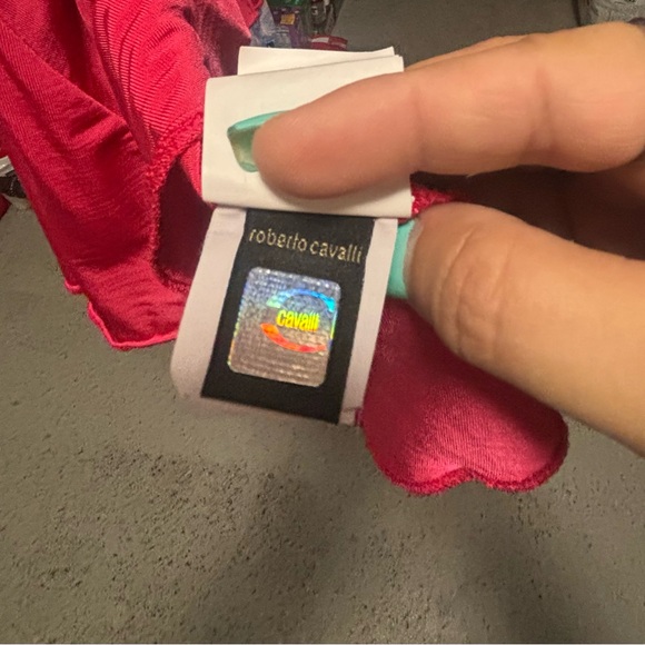 Just Cavalli Red Strapless Dress - Picture 4 of 9